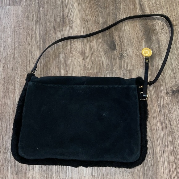 UGG Shearling & Suede Shoulder Bag/ Clutch black - Picture 3 of 4